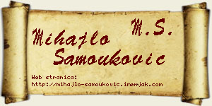 Mihajlo Samouković vizit kartica